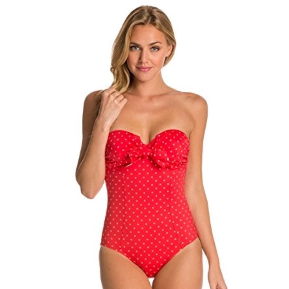 SPANX Bandeau Push-Up One Piece Swimsuit 6